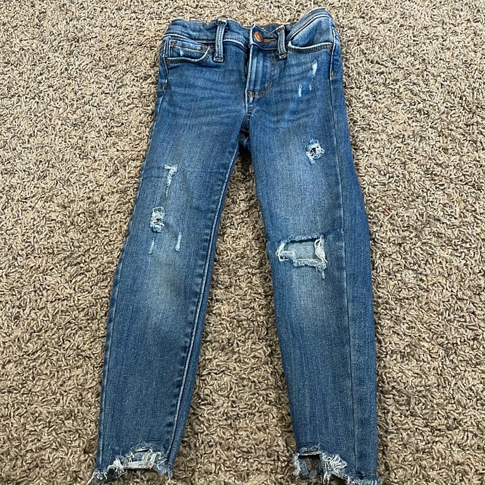 Girls distress jeans